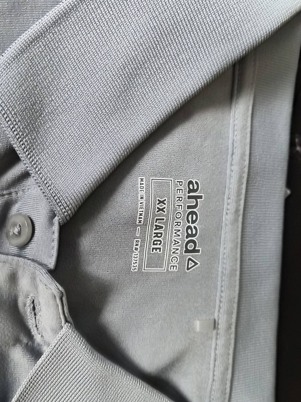 Ahead Performance Polo — Light Gray